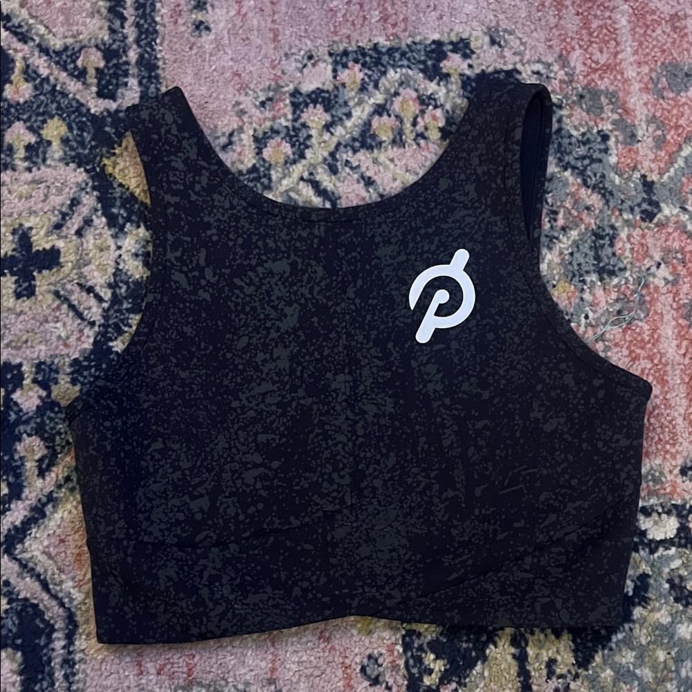 Lululemon Peloton Reflective Energetic Edge Cropped Tank Sports Bra HALI